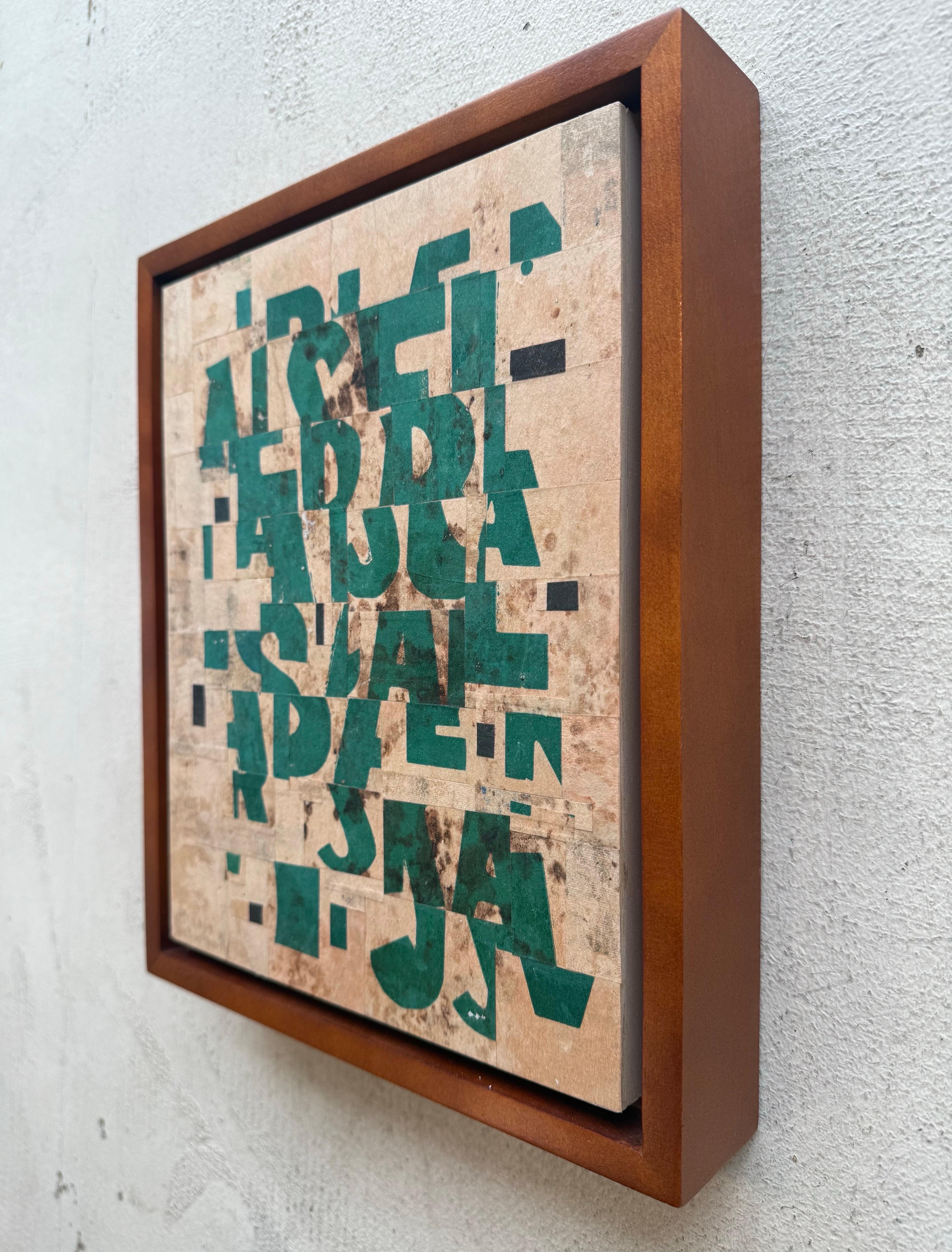 Collage original sur toile intitulé : PDP 1306 ct23 en vente 1