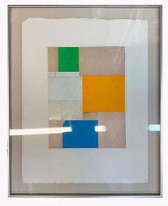 Original Collage on Paper (Framed) Titled: Fs 2819 ct09
