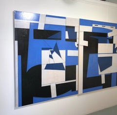Original Diptych Paintings on Canvas