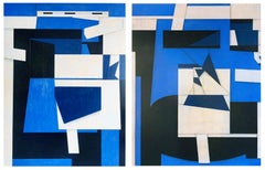 Original Diptych Paintings on Canvas 