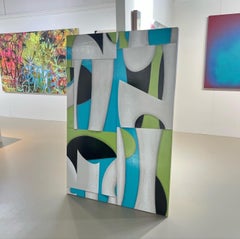 Pittura originale su pannello dal titolo: "PDP646" 2017 44 x 66