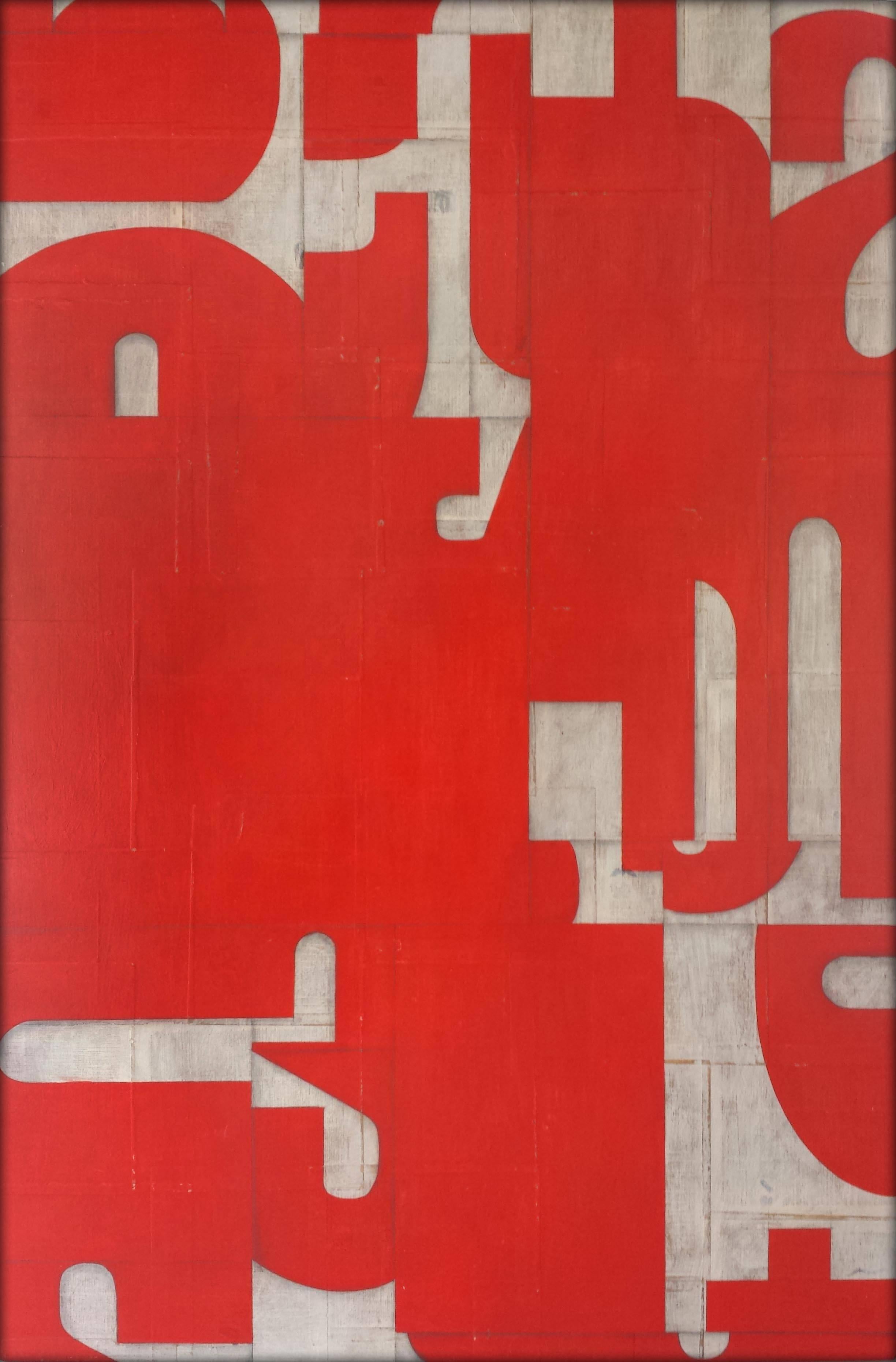 Peinture sur panneau intitulée : PDP 703 ct14 44 x 66
