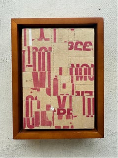 "PDP 1291 ct23" Original Collage on Canvas ( 5 x 7 )