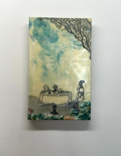 Making Room - Encausto Paesaggio Figura Child & Child Tavolo Natura morta Albero, 2016