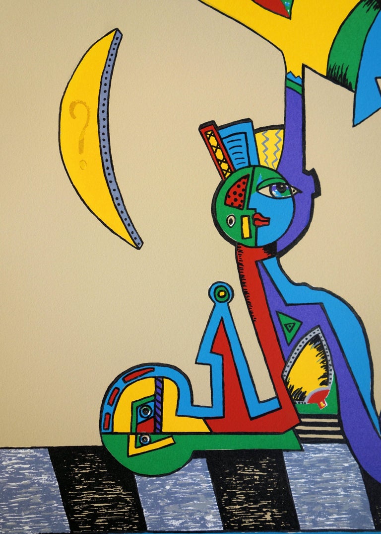 Cecile De Bruijn - Sphinx and Bird - Original handsigned Screen Print ...