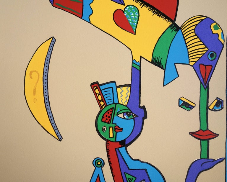 Cecile De Bruijn - Sphinx and Bird - Original handsigned Screen Print ...