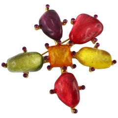 Cecile et Jeanne Paris Jewelled Brooch