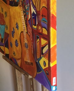 VINO MUSICA, numérique sur toile