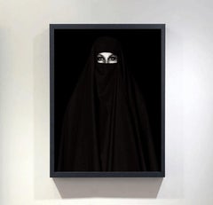 "Olga in burqa", photography by Cécile Plaisance (27x22in), 2020