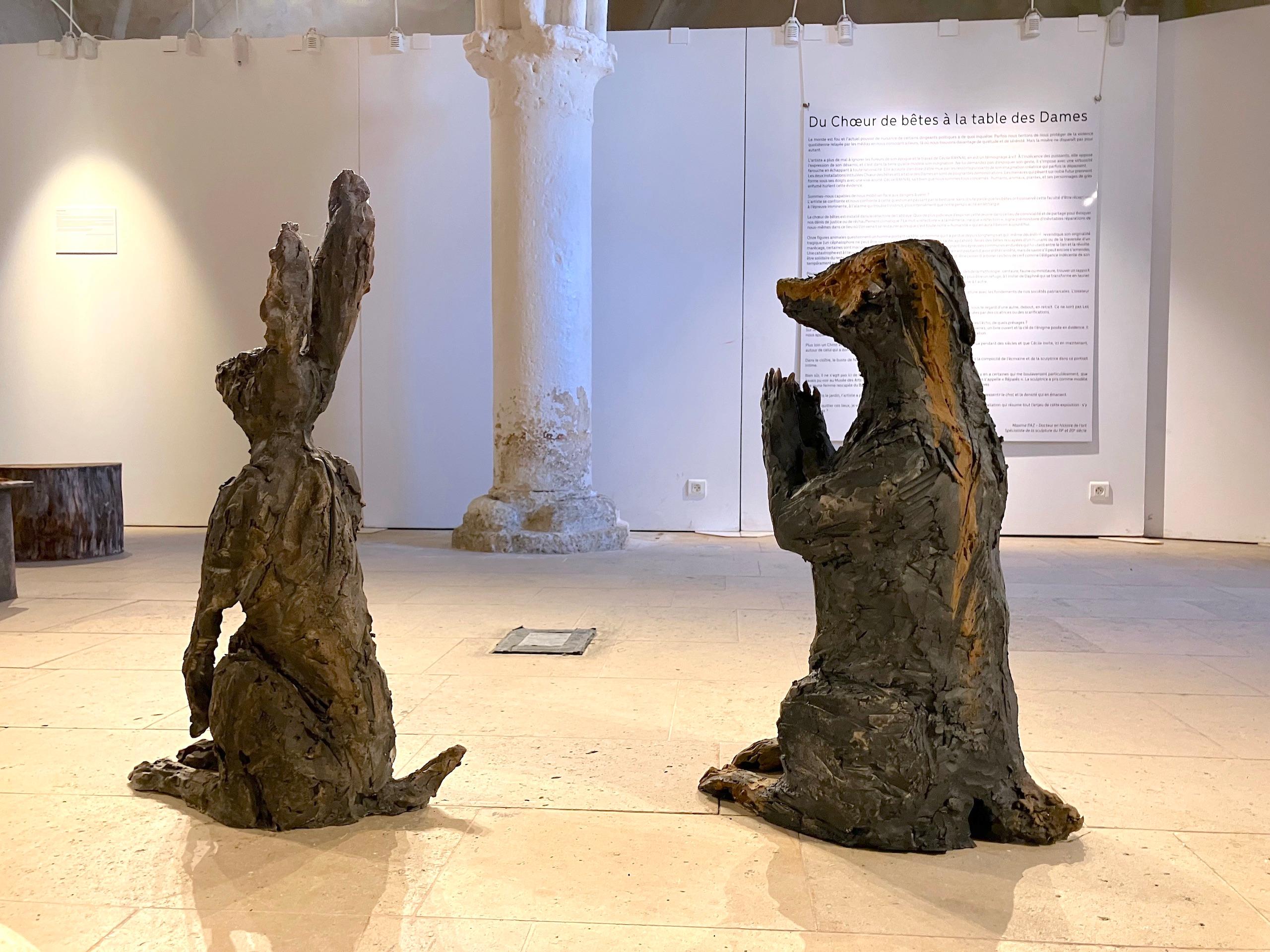 Badger by Cécile Raynal - Animal smoke-fired stoneware sculpture, fable, clay For Sale 15