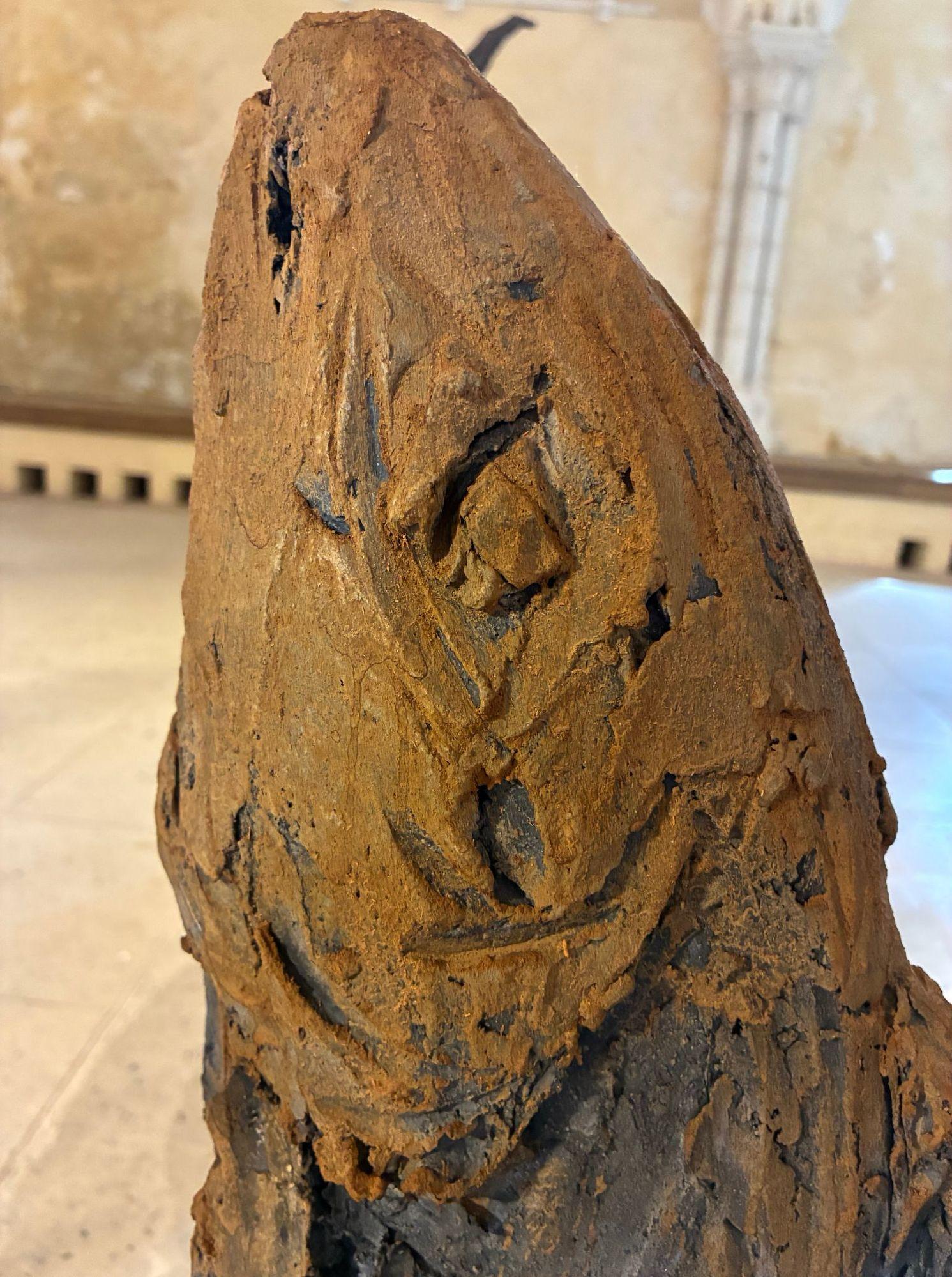 Char de Cécile Raynal - Escultura animal de gres al humo, fábula, arcilla en venta 3
