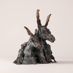 Donkeys’ skin II by Cécile Raynal - Animal art sculpture, fairytale character