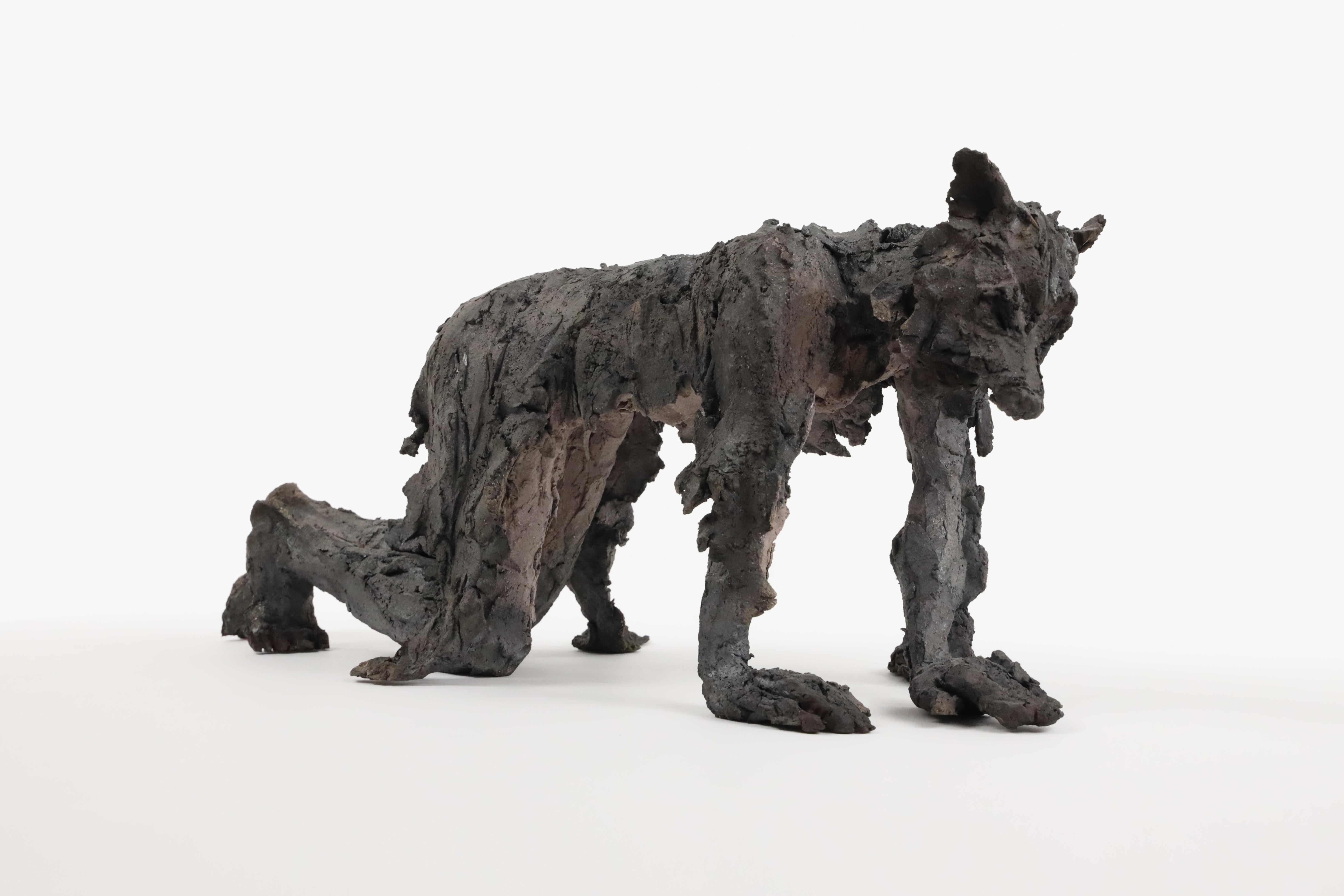 Eros de Cécile Raynal - Retrato de figura mitológica, escultura de cerámica en venta 9
