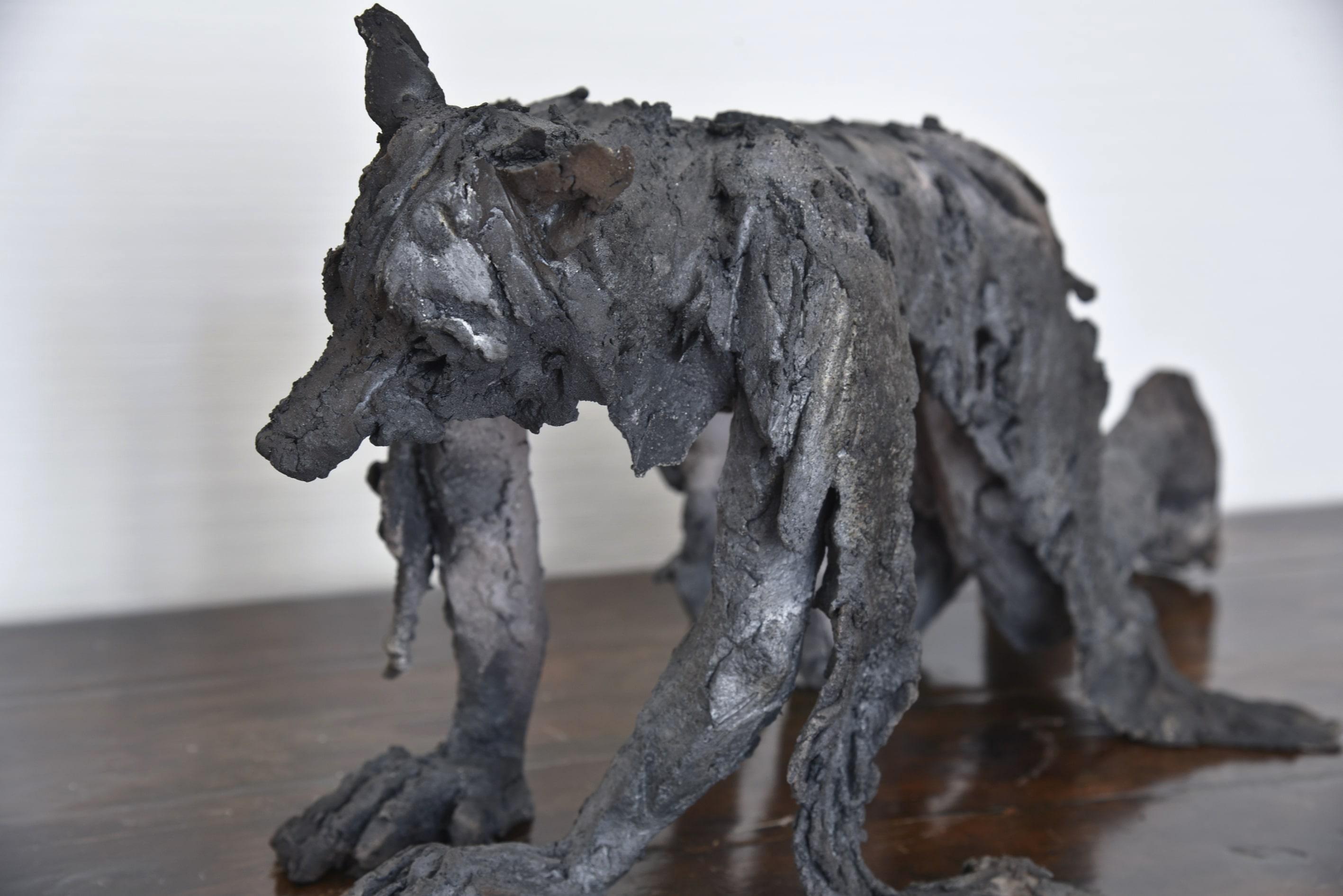 Eros de Cécile Raynal - Portrait d'une figure mythologique, sculpture en céramique en vente 4