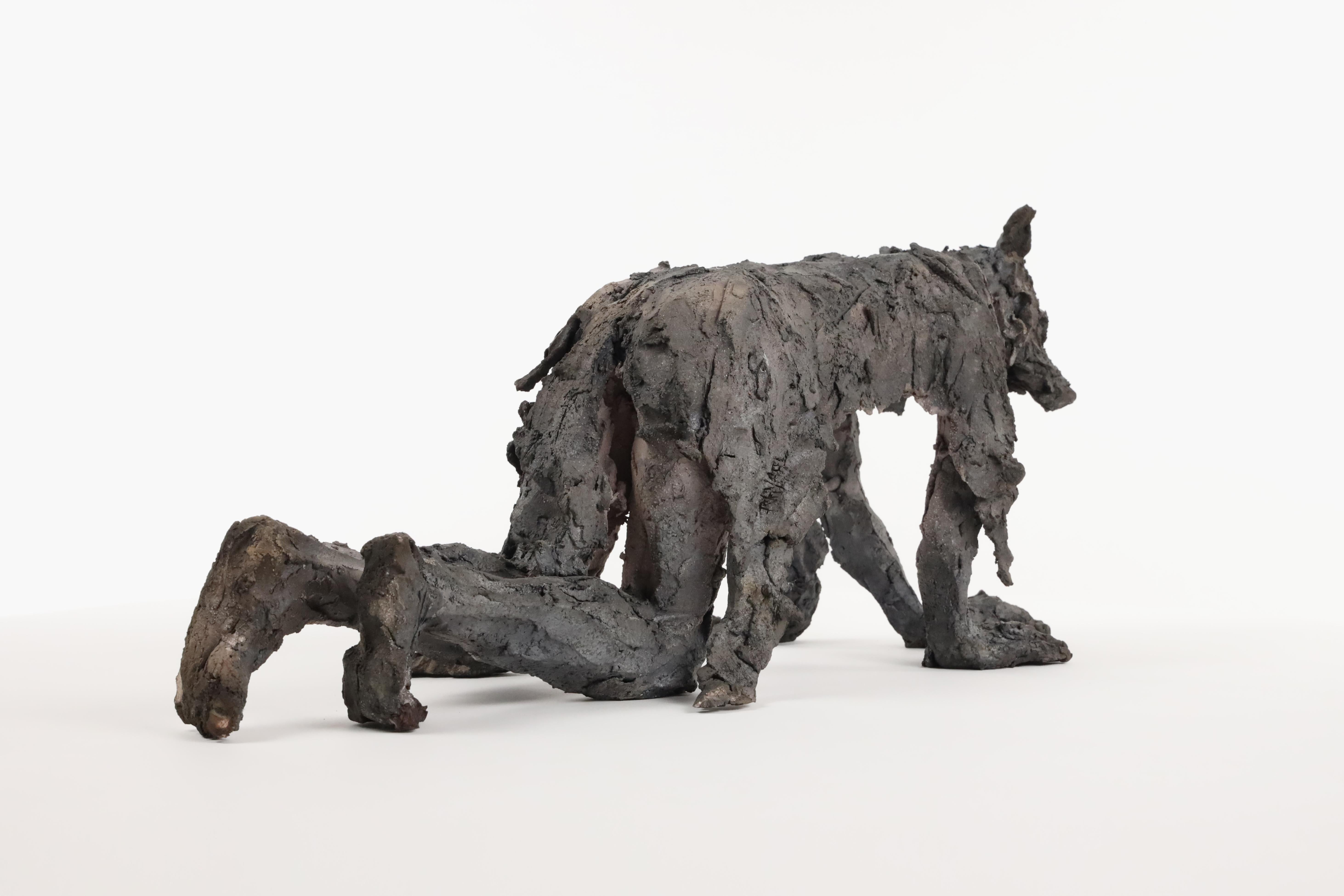 Eros de Cécile Raynal - Portrait d'une figure mythologique, sculpture en céramique en vente 6