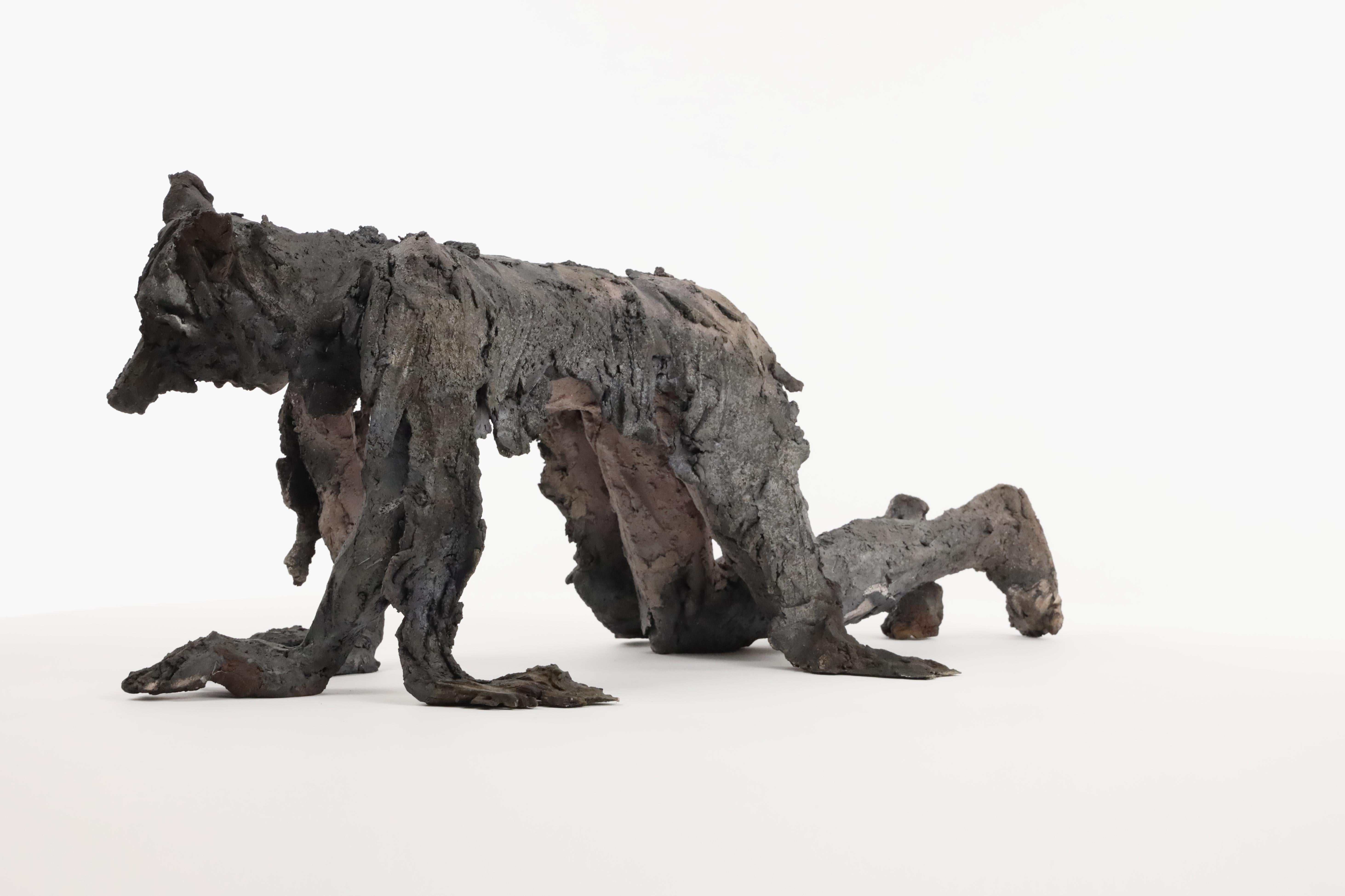 Eros de Cécile Raynal - Retrato de figura mitológica, escultura de cerámica en venta 8