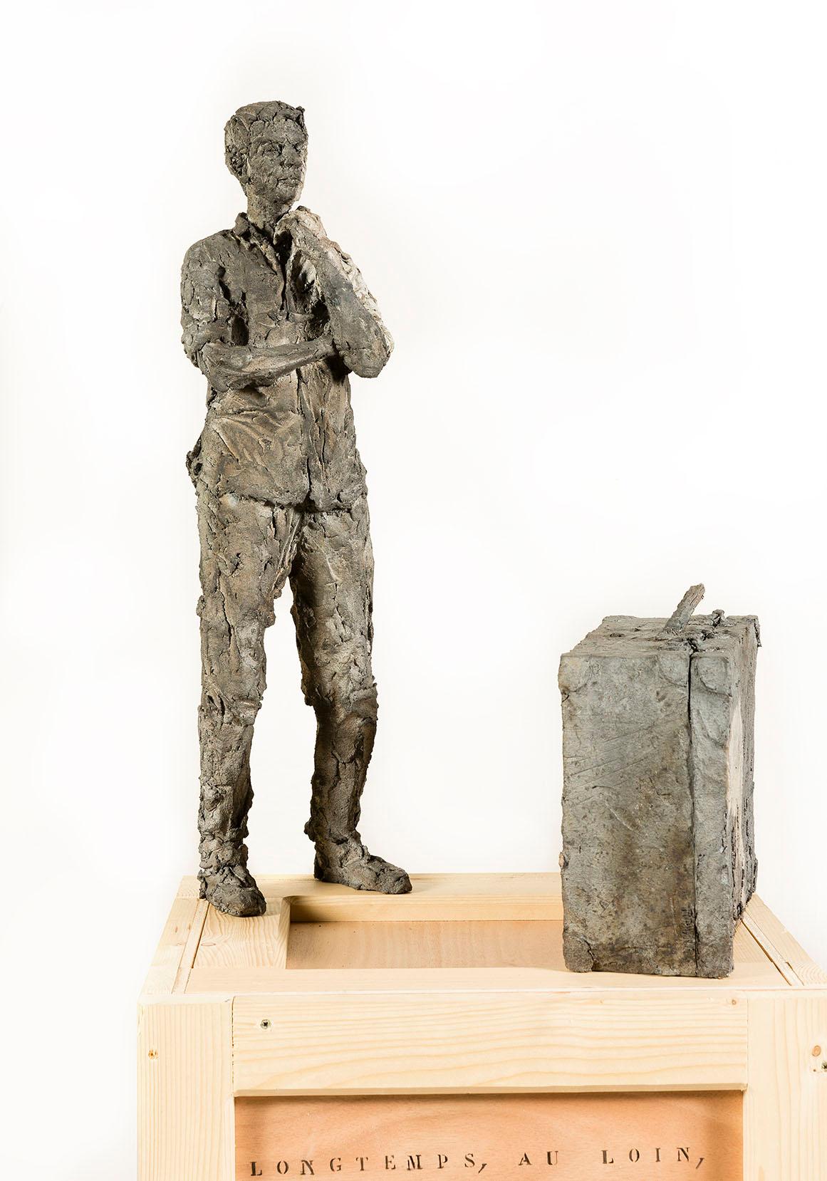 Longtemps, au loin, l'Iran (mit Émilien) von Cécile Raynal - Skulptur aus Steingut im Angebot 2
