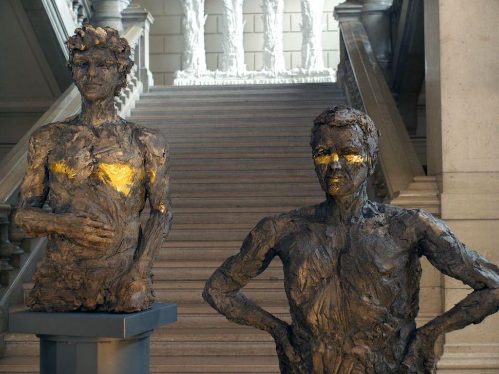 Saigneurs, mes cieux mes yeux di Cécile Raynal - Scultura, ritratto, busto maschile in vendita 2