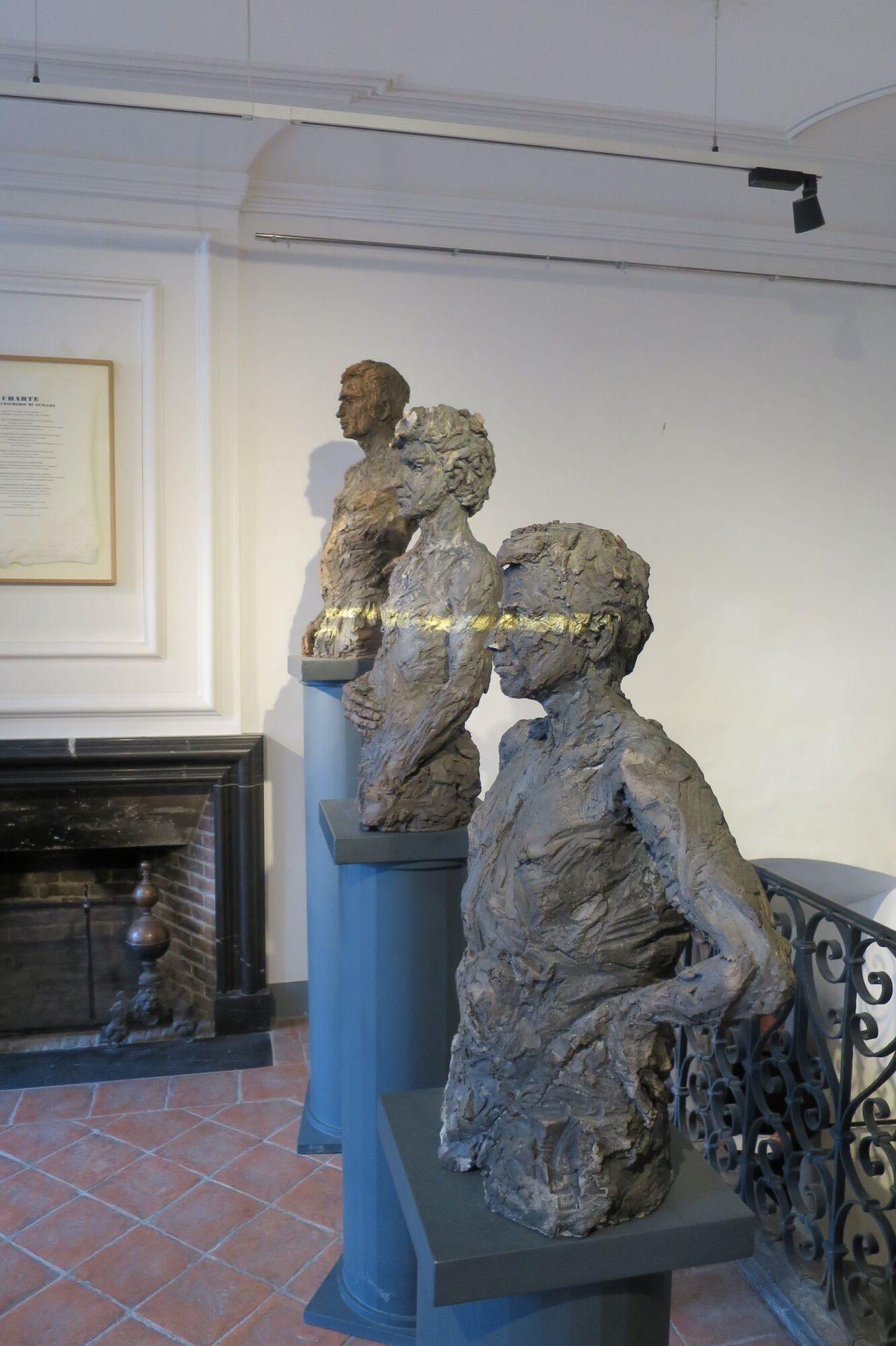 Saigneurs, mes cieux mes yeux di Cécile Raynal - Scultura, ritratto, busto maschile in vendita 7