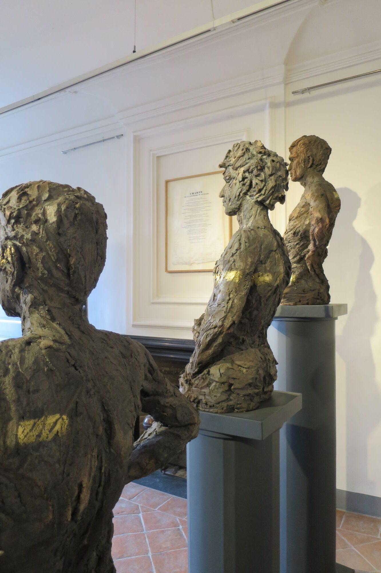 Saigneurs, mes cieux mes yeux di Cécile Raynal - Scultura, ritratto, busto maschile in vendita 8