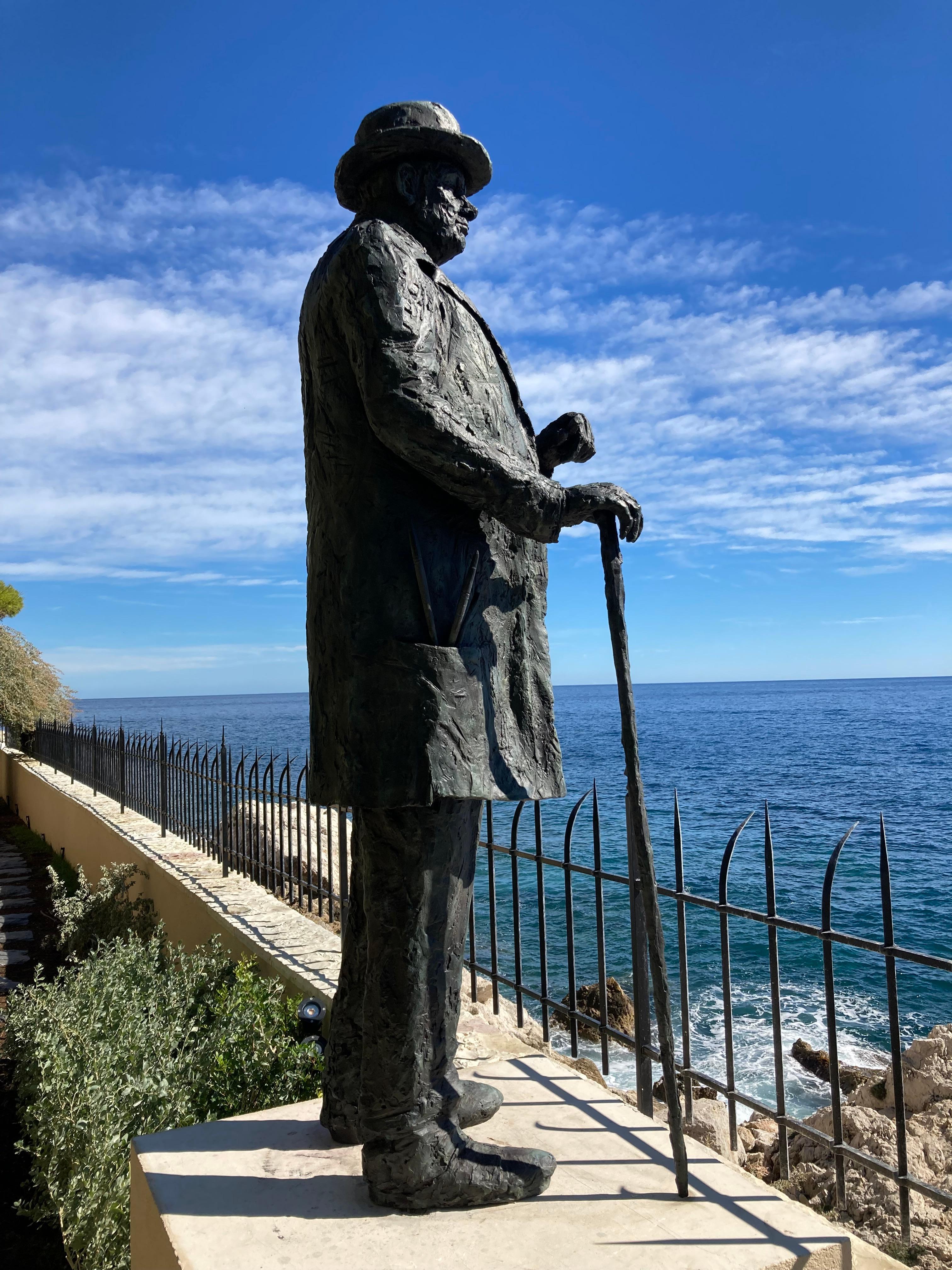 Winston is a unique bronze sculpture by French contemporary artist Cécile Raynal, dimensions are 183 × 70 × 70 cm (72 × 27.6 × 27.6 in). 
The sculpture is signed and numbered, it is part of a limited edition of 8 editions + 4 artist’s proofs, and