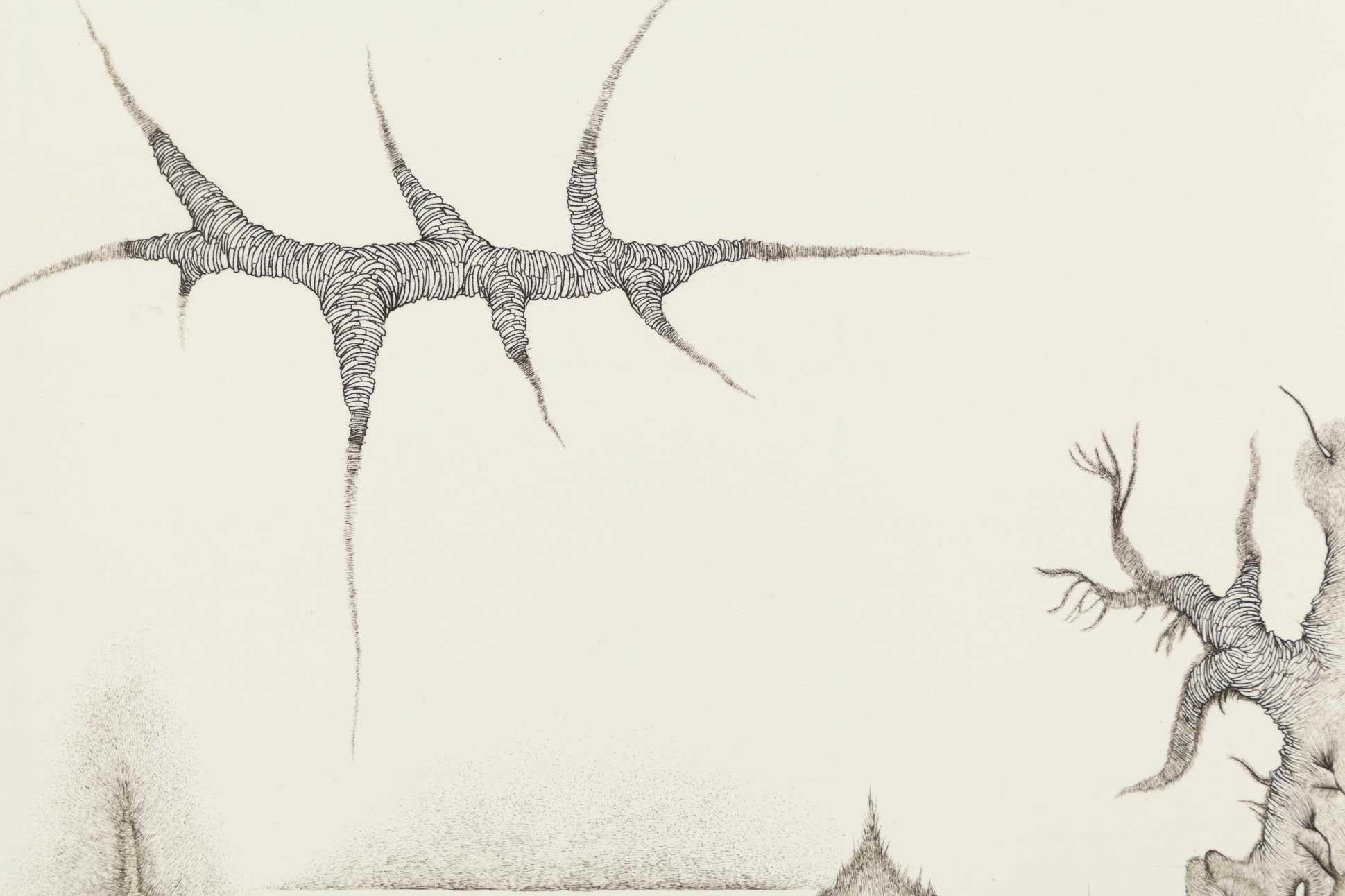 Cosmogonies No. 2 - Surrealist Print by Cécile REIMS