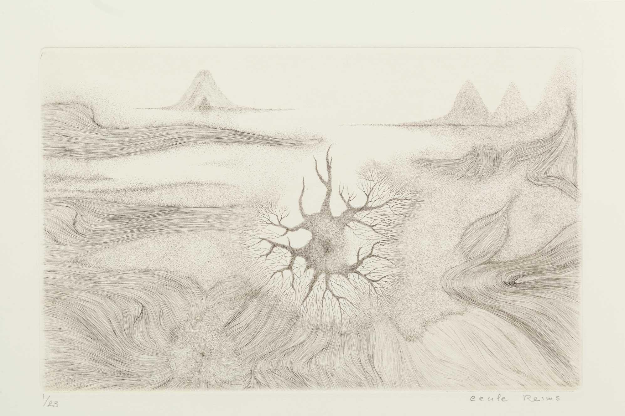 Cosmogonies No. 7 - Print by Cécile REIMS
