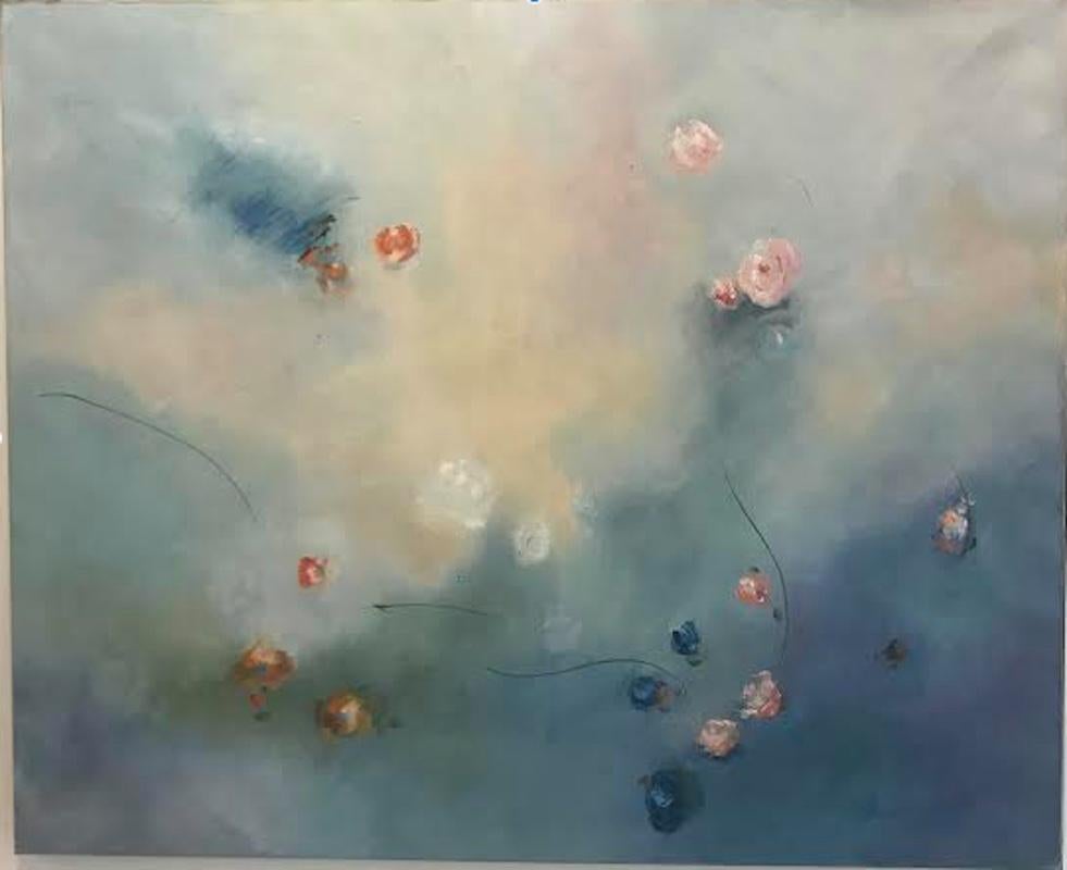 Sensación de verano
Óleo sobre lienzo
36 x 42

Mi obra es principalmente abstracta, diría que expresionismo abstracto. Me encanta pintar al óleo, me da muchas posibilidades que no encuentro en otros medios. Cuando trabajo con collages sobre papel o
