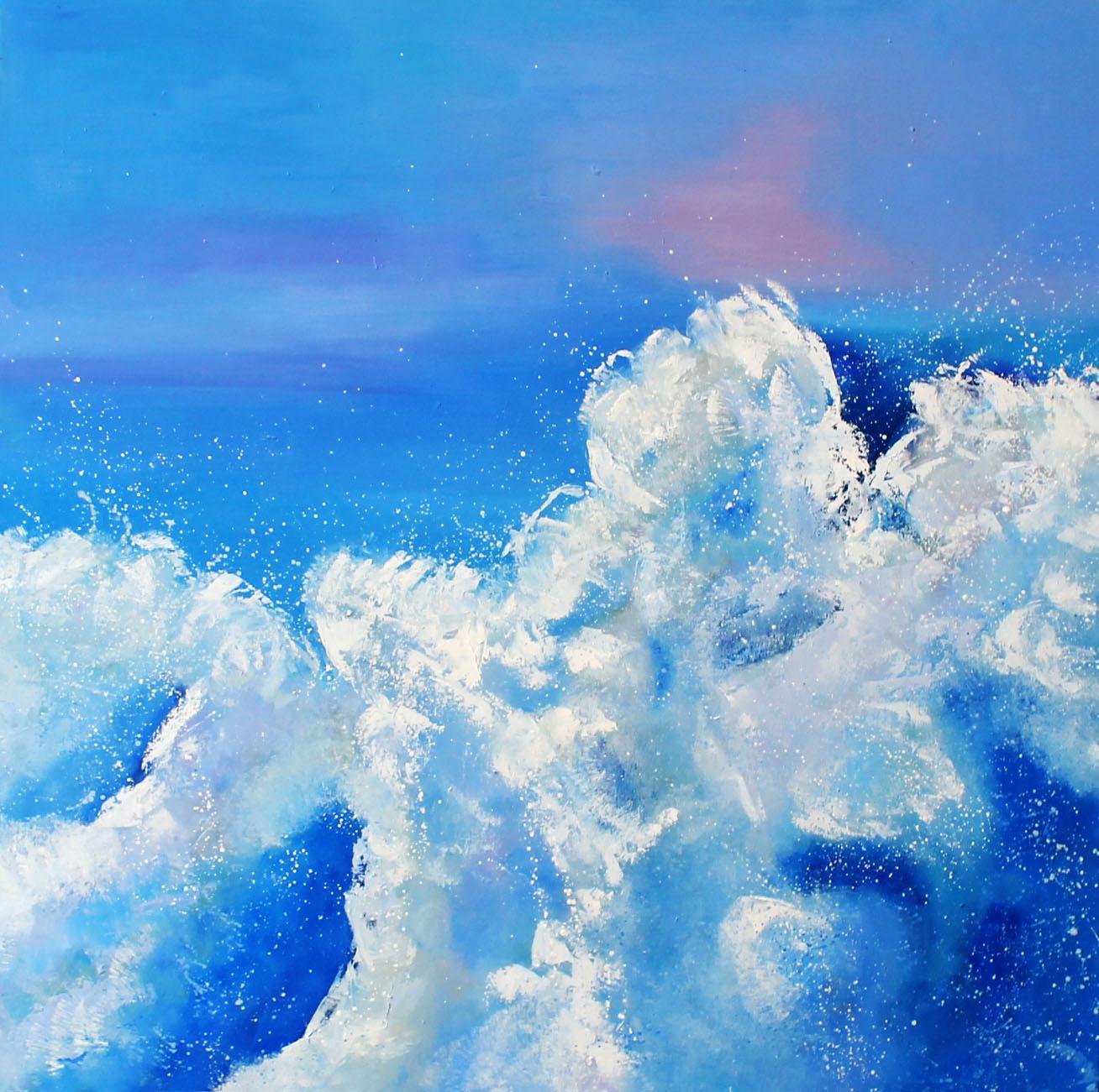 Cecilia Arrospide - Explosion en el Mar, Painting 2020