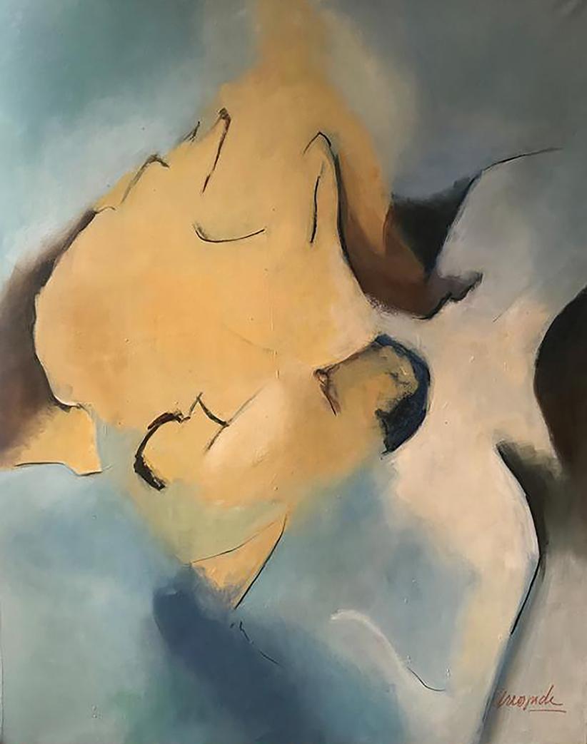 Serendipity
Oil On Linen
59 x 47

My work is mainly abstract, I would say abstract expressionism. I love painting with oils, they give me many possibilities I do not find in other mediums. When working with collages on paper or wood I use acrylics,