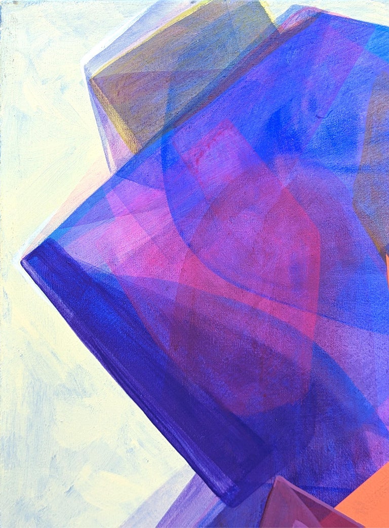 Cecilia Beaven - Contemporary Abstract Orange, Purple, and Blue ...