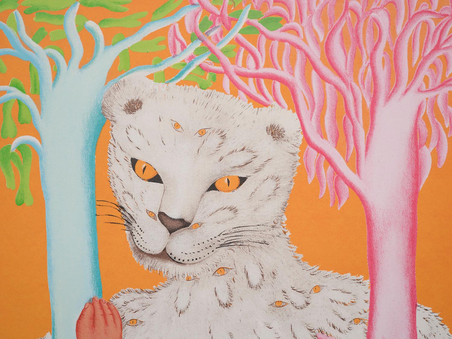 Leoparda de Ojitos - Print by Cecilia Vicuña