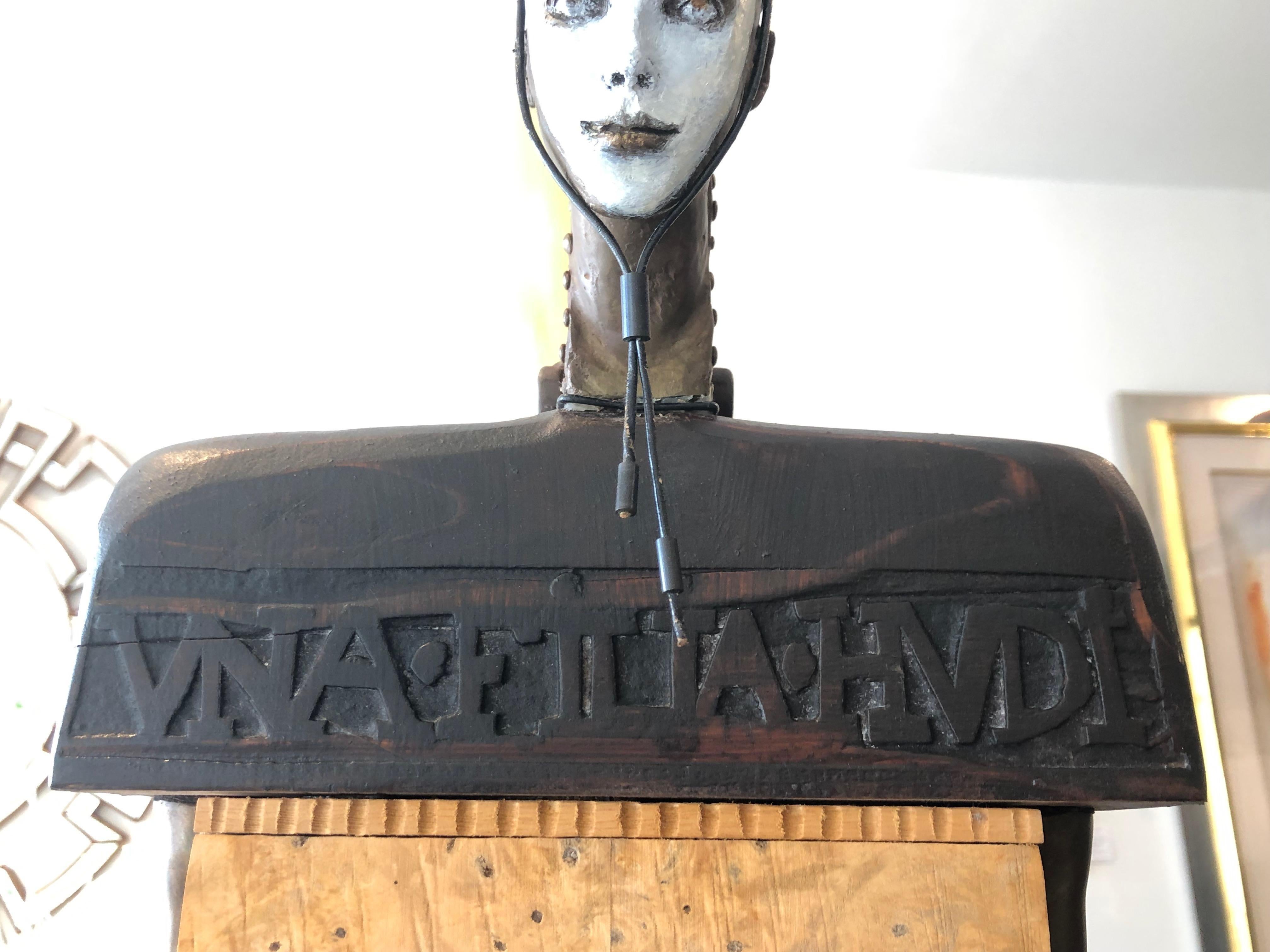 Outsider Art Sculpture by Cecilia Z Miguez For Sale 1