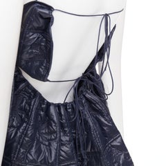 CECILIE BAHNSEN Celina Quilted Peplum Top UK6