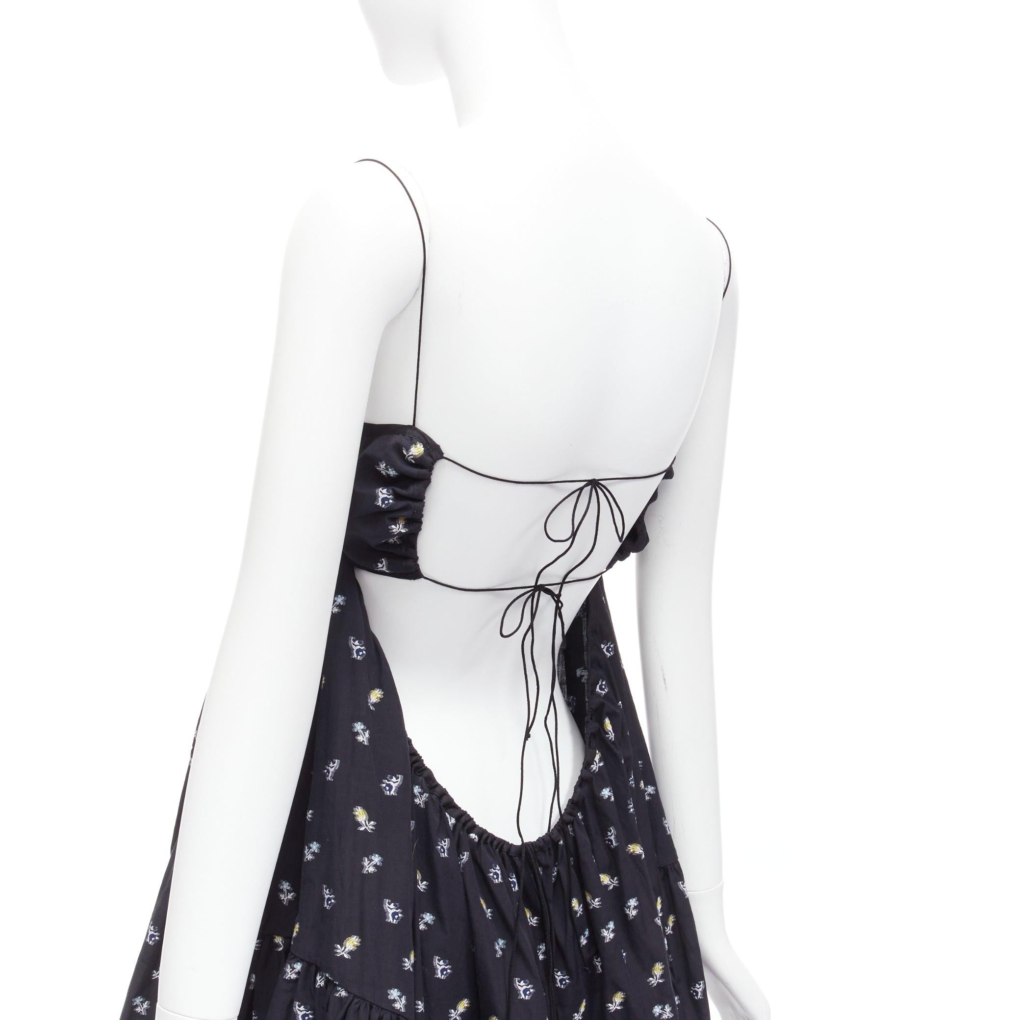 CECILIE BAHNSEN black floral empire waist string strap babydoll flared dress US6 M
Reference: LNKO/A02212
Brand: Cecilie Bahnsen
Material: Cotton
Color: Black, Multicolour
Pattern: Floral
Closure: Self Tie
Extra Details: Low cut back.
Made in: