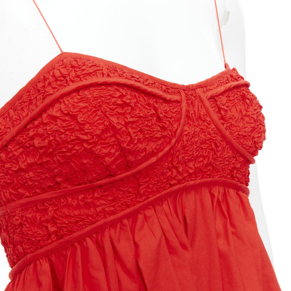 CECILIE BAHNSEN Heather poppy red cotton blend cloque dress UK8 L
Reference: LNKO/A02501
Brand: Cecilie Bahnsen
Model: Heather
Material: Cotton, Blend
Color: Red
Pattern: Solid
Closure: Zip
Extra Details: Cecilie Bahnsen's feminine dresses are