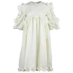 Cecilie Bahnsen Vestido de algodón festoneado Keira UK 8