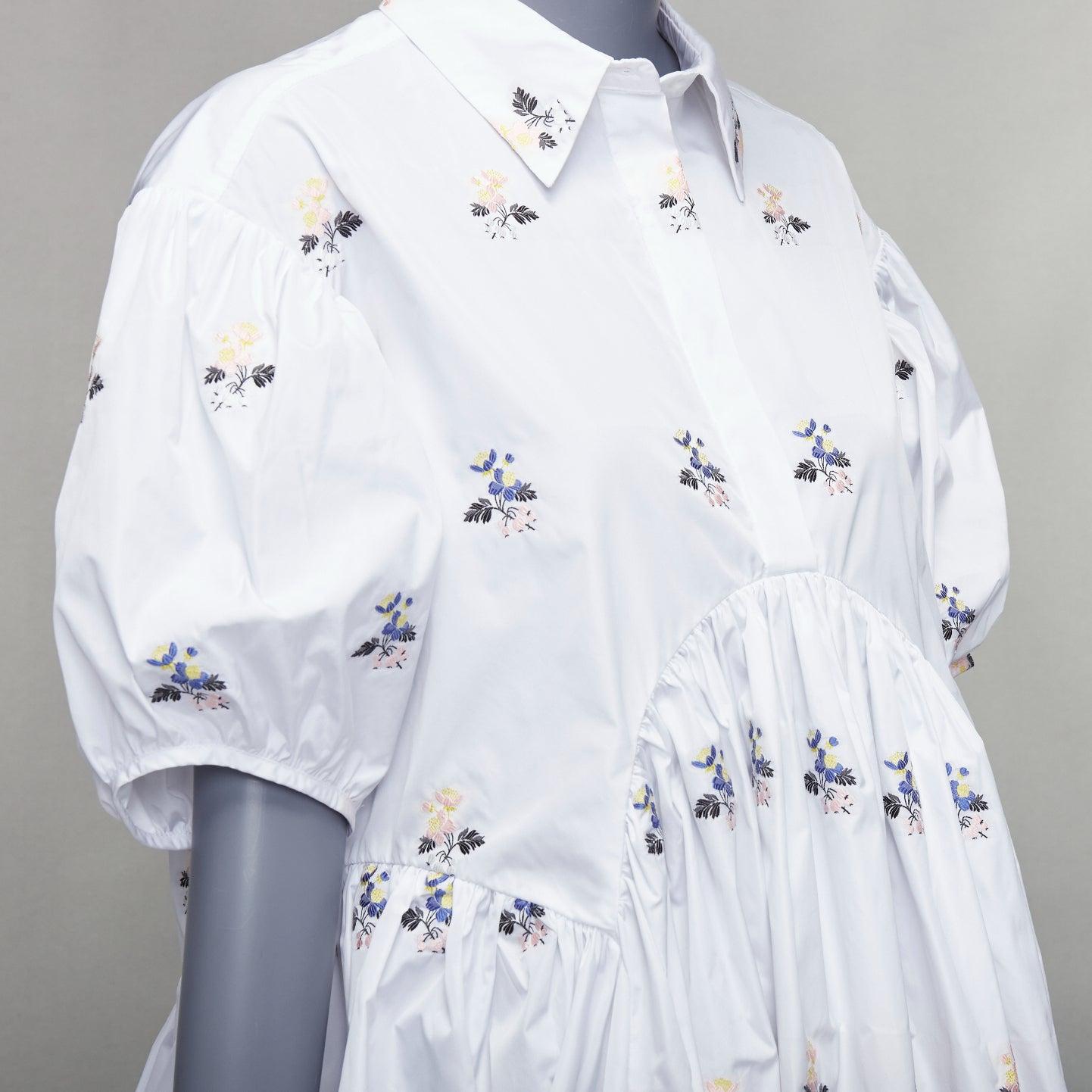 CECILIE BAHNSEN Mikko Hawthorn floral jacquard white voluminous dress UK12 L
Reference: TGAS/E00054
Brand: Cecilie Bahnsen
Material: Polyester
Color: White, Multicolour
Pattern: Floral
Closure: Button
Extra Details: Made from a crisp white poplin