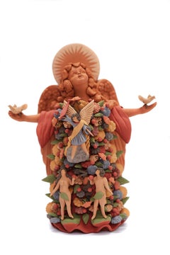 Angel de la vida - Angel of the life  / Ceramics Mexican Folk Art Clay