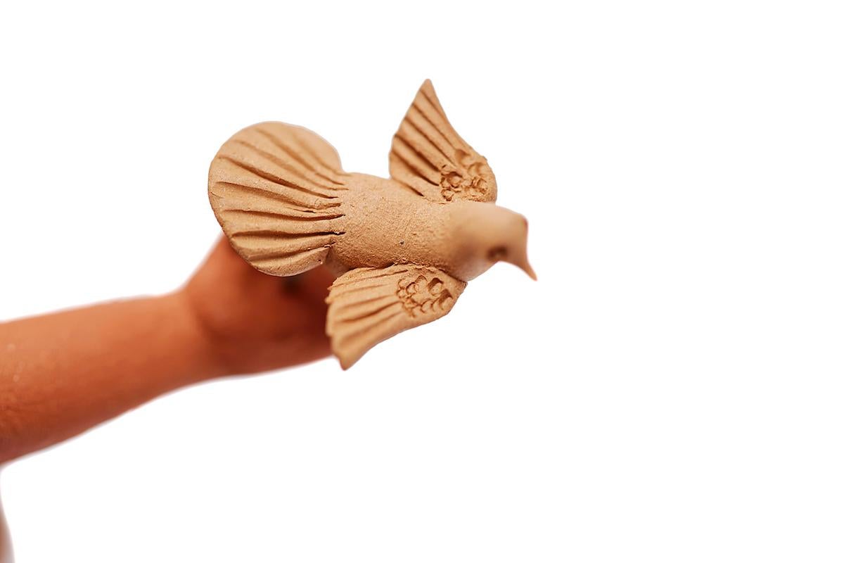 Engel Místico - Mistic Angel  / Keramik Mexikanische Volkskunst Ton im Angebot 2
