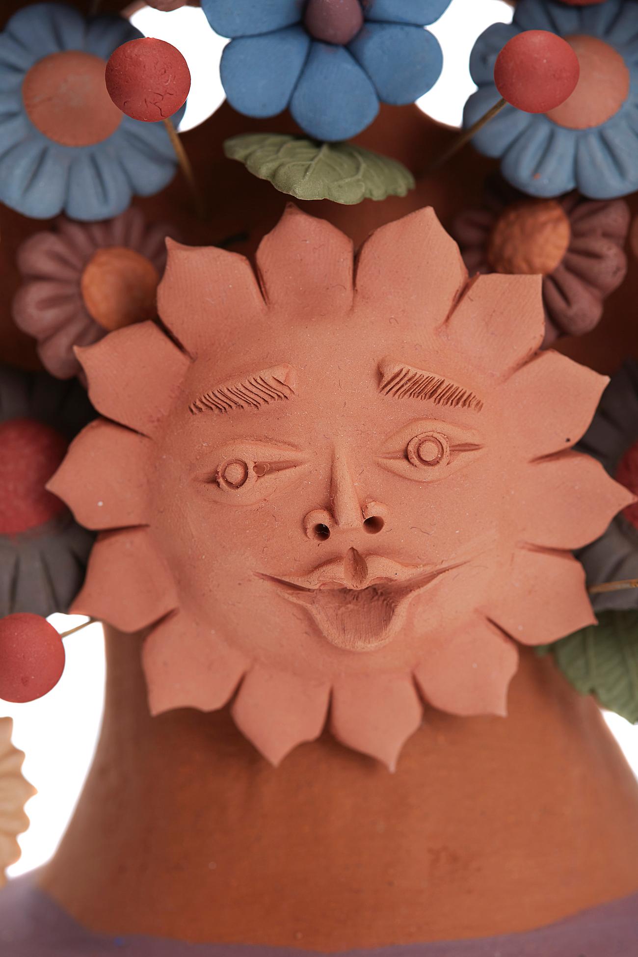 Arbol de Artesanias - Handicraft Tree  / Ceramics Mexican Folk Art Clay 8