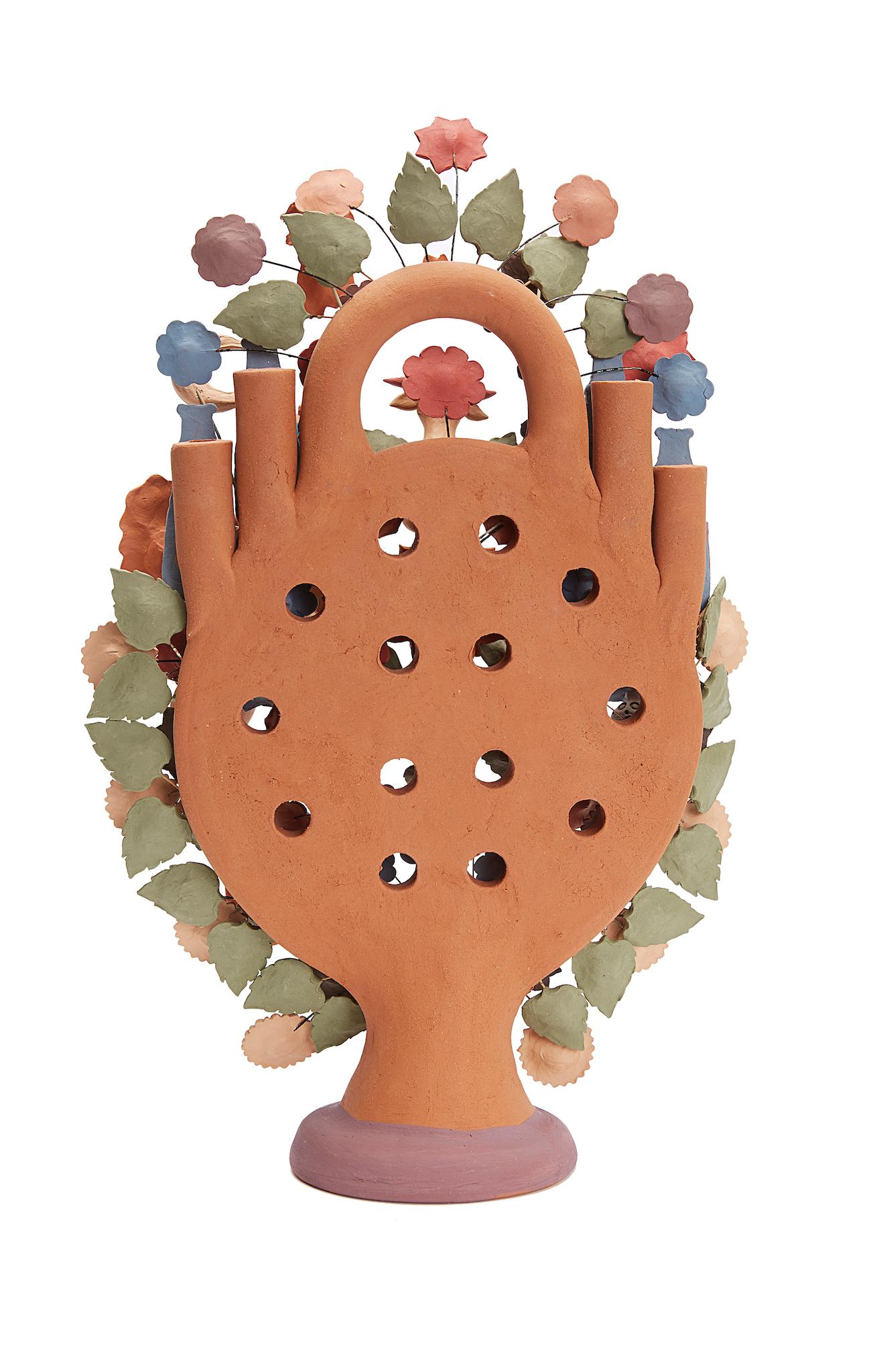 Arbol de Artesanias - Handicraft Tree  / Ceramics Mexican Folk Art Clay 11