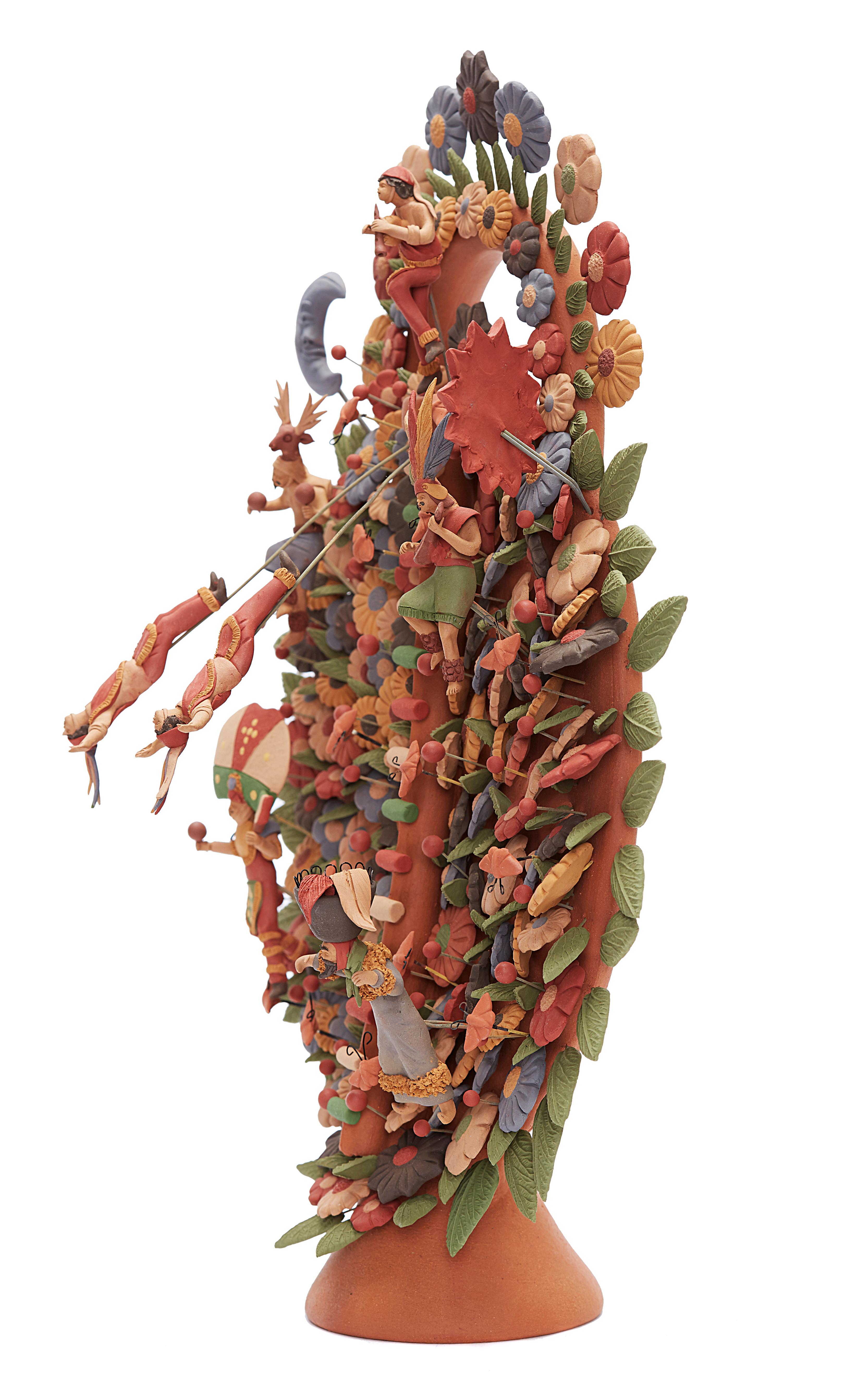 Arbol de Danzantes - Dancers Tree / Ceramics Mexican Folk Art Clay 10