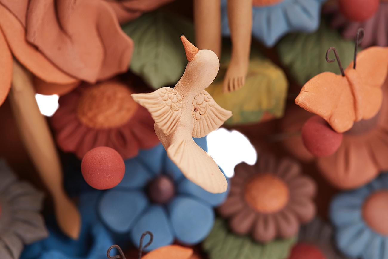 Arbol de la vida -  Tree of life  / Ceramics Mexican Folk Art Clay 4