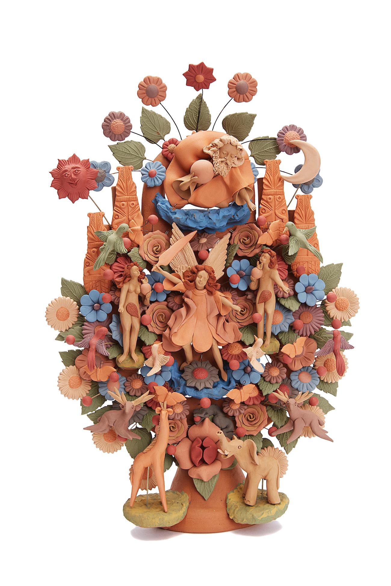 Arbol de la vida -  Tree of life  / Ceramics Mexican Folk Art Clay 7