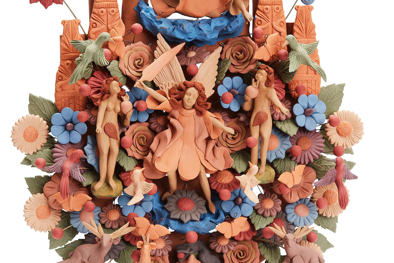Arbol de la vida -  Tree of life  / Ceramics Mexican Folk Art Clay 10