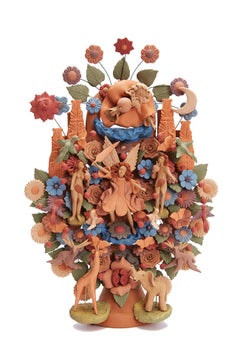 Arbol de la vida -  Tree of life  / Ceramics Mexican Folk Art Clay