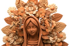 Virgen de Guadalupe / Ceramics Mexican Folk Art Clay