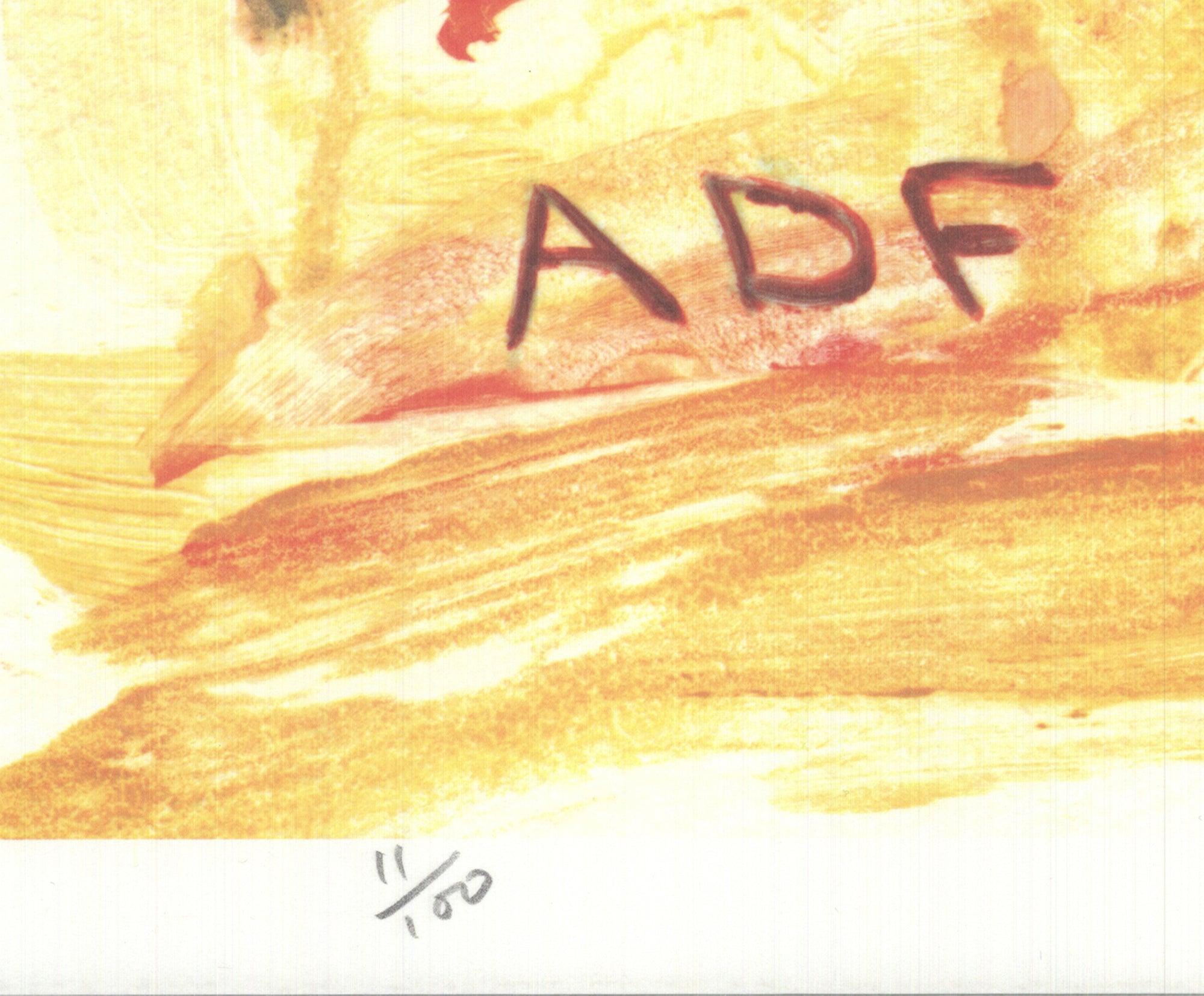 2001 Cecily Brown „American Dance Festival 2001“ Handsigniert im Angebot 3