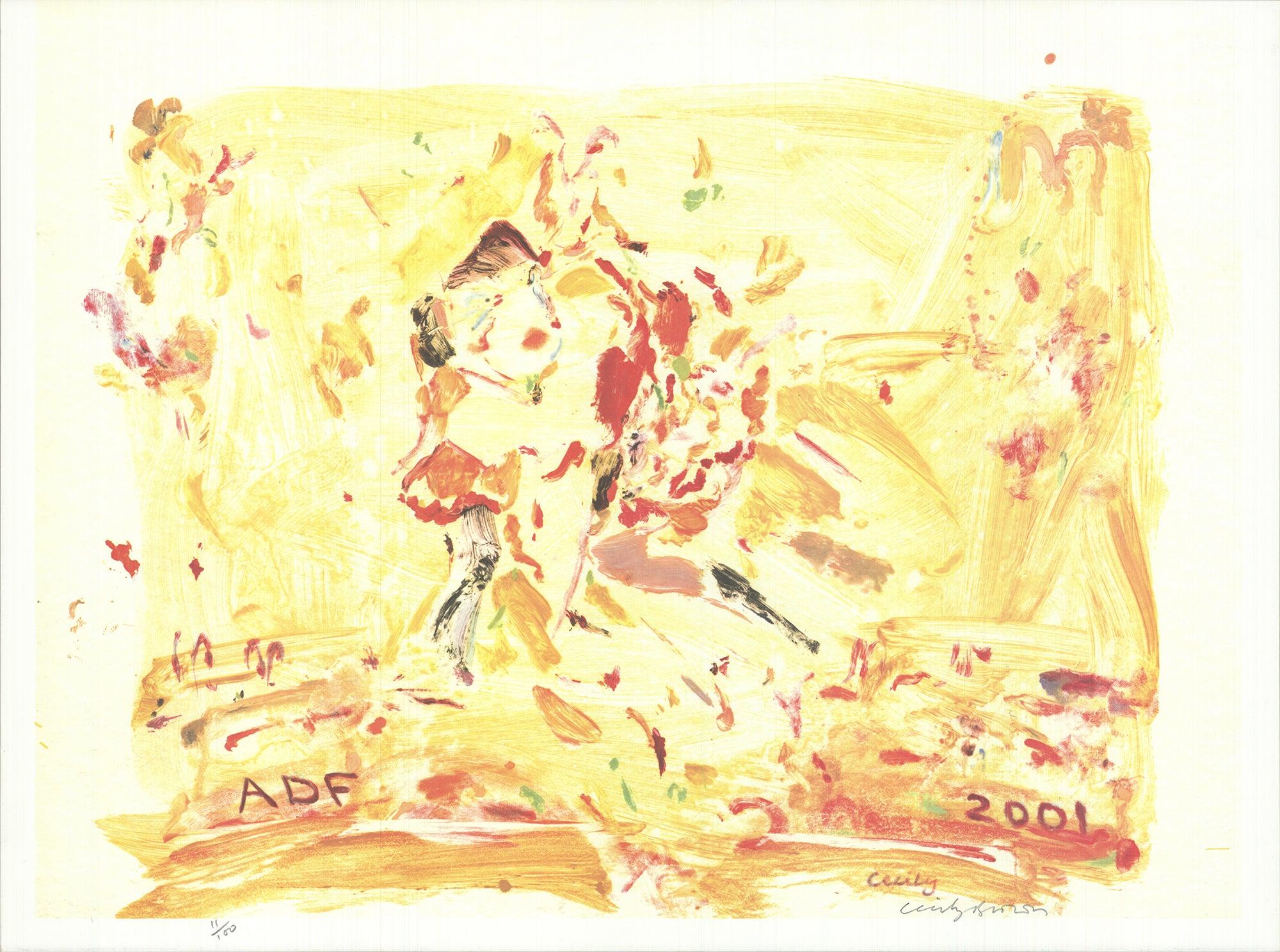 2001 Cecily Brown 'American Dance Festival 2001' Hand-Signed